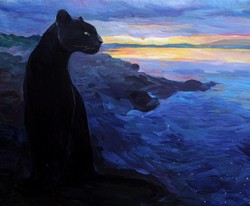 Lia Aminov Bagheera, 52x64 cm, acrylic painting 2017.jpg