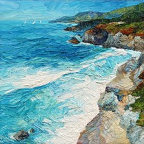 Lia Aminov Italian coastline, 40x40 cm, 2017.jpg