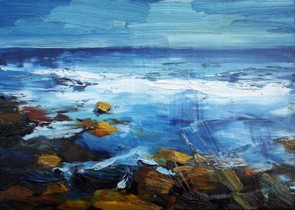 Lia Aminov Sea rocks, 35x45 cm, 2015.jpg