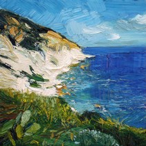 Lia Aminov oil painting, Ponza, 20x20 cm, 2015.jpg