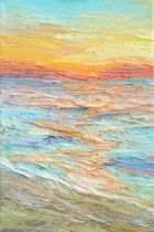 Sunset over the sea, oil painting, 30x20 cm, 2021.jpg